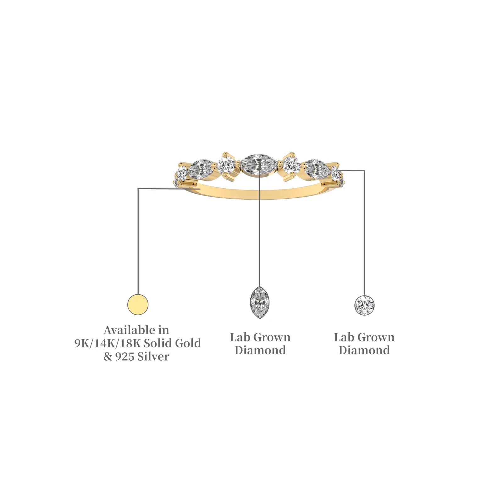 Details of Chun 春 Marquise Diamond Ring
