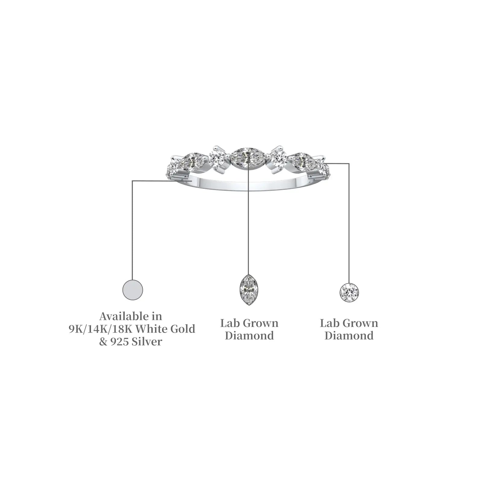 Details of Chun 春 Marquise Diamond Ring