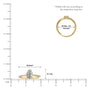 Scale image of Lian 涟 Pear Solitaire Diamond Ring