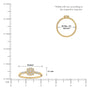 Scale image of Xi 禧 Halo Cluster Diamond Ring