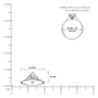 Scale image of Aura Compass Solitaire Diamond Ring
