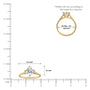 Scale image of Aura Compass Solitaire Diamond Ring