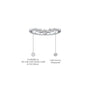 Details of Xing 星 Curved Five-Stone Diamond Band