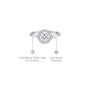 Details of 1 Ct Round Cut Lab Grown Diamond Halo Ring by Fortune