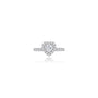 1 Ct Heart Cut Diamond Halo Pave Wedding Ring by Fortune Jewellery