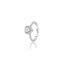 Lab grown 1 Ct Heart Cut Diamond Halo Pave Wedding Ring by Fortune