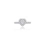 2 Ct Heart Cut Diamond Halo Pave Wedding Ring by Fortune Jewellery