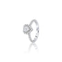 Lab grown 2 Ct Heart Cut Diamond Halo Pave Ring by Fortune Jewellery