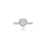 3 Ct Heart Shape Lab Diamond Halo Pave Ring by Fortune Jewellery