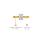 2 Ct Oval Cut Diamond Solitaire Ring for women