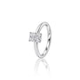 Side profile of 2 Ct Emerald Cut Solitaire Diamond Ring