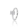 Side view of 3 Ct Emerald Cut Diamond Solitaire Ring
