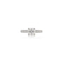 Sophisticated side profile of 0.75 Ct cushion cut pave ring, perfect anniversary gift for her