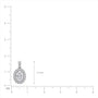 Lab grown 1 Ct Oval Diamond Halo Pendant by Fortune Jewellery 