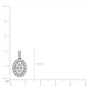 Lab grown 4 Ct Oval Diamond Halo Pendant by Fortune Jewellery 