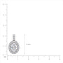 Lab grown 5 Ct Oval Diamond Halo Pendant by Fortune Jewellery 