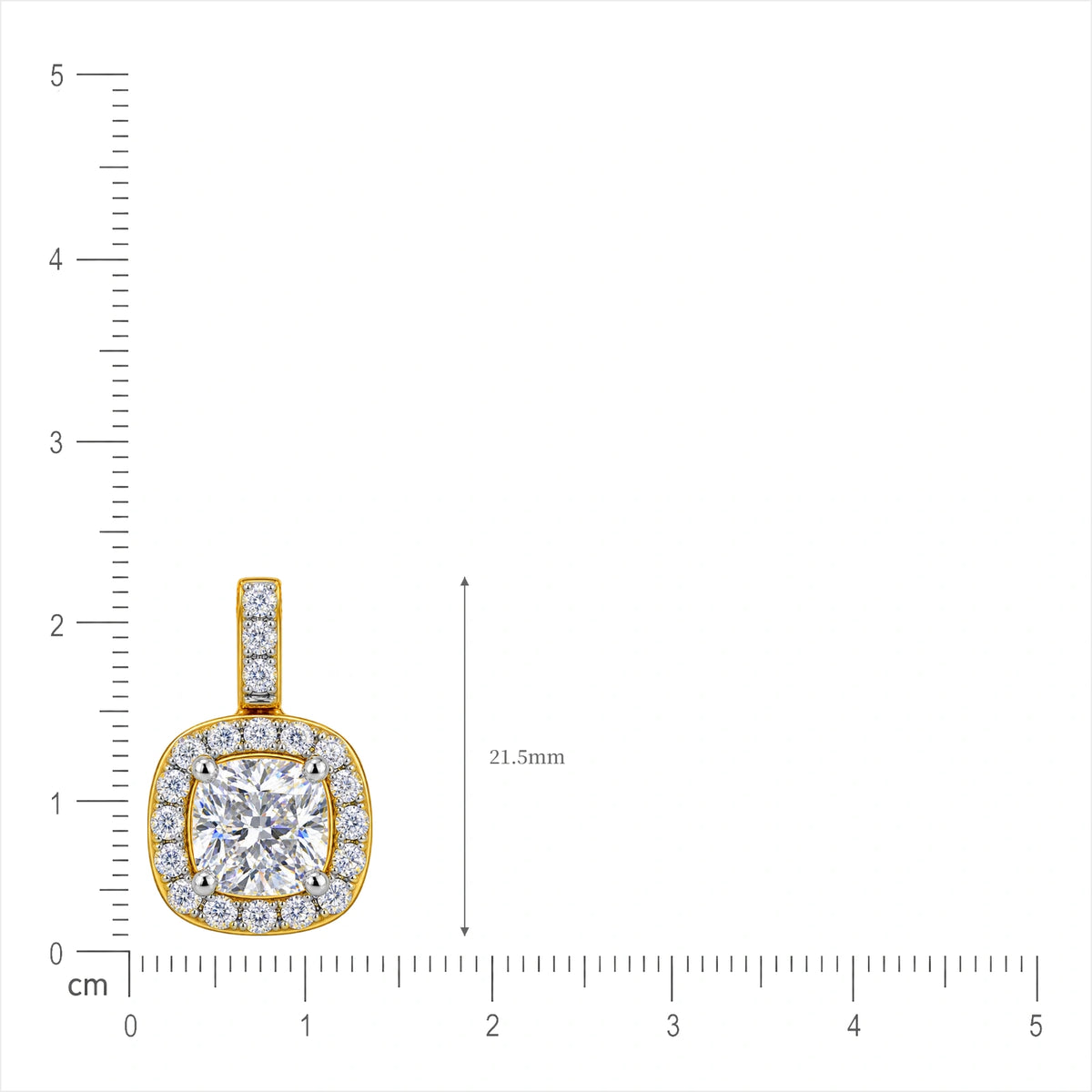 3-carat-cushion-cut-diamond-halo-pendant by Fortune  
