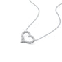 Open heart diamond necklace perfect gift for your loved ones