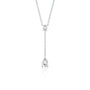 Trending twin pear drop diamond necklace for women