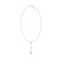 Twin pear drop diamond necklace for pretty girls