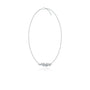 Trending baguette & round diamond scatter bar necklace for women