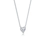 Mini heart solitaire necklace for office wear