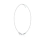 Multi-cut diamond curved bar necklace for pretty girls
