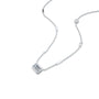 Girlish Emerald diamond station necklace 