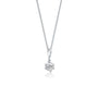 0.25ct Solitaire diamond pendant necklace for office wear
