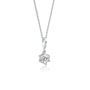 0.50 Ct solitaire diamond pendant necklace for women