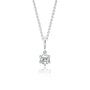 0.50 Ct solitaire diamond pendant necklace for office wear
