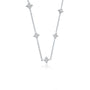  Minnesota floral diamond station necklace for office wear