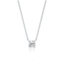 0.25 Ct four prong solitaire trendy diamond necklace