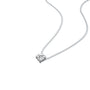 0.25 Ct four prong solitaire diamond necklace for office wear