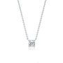 Simple 0.50 Ct four prong solitaire diamond necklace for office wear