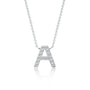 Trending classic style initial a diamond necklace for women