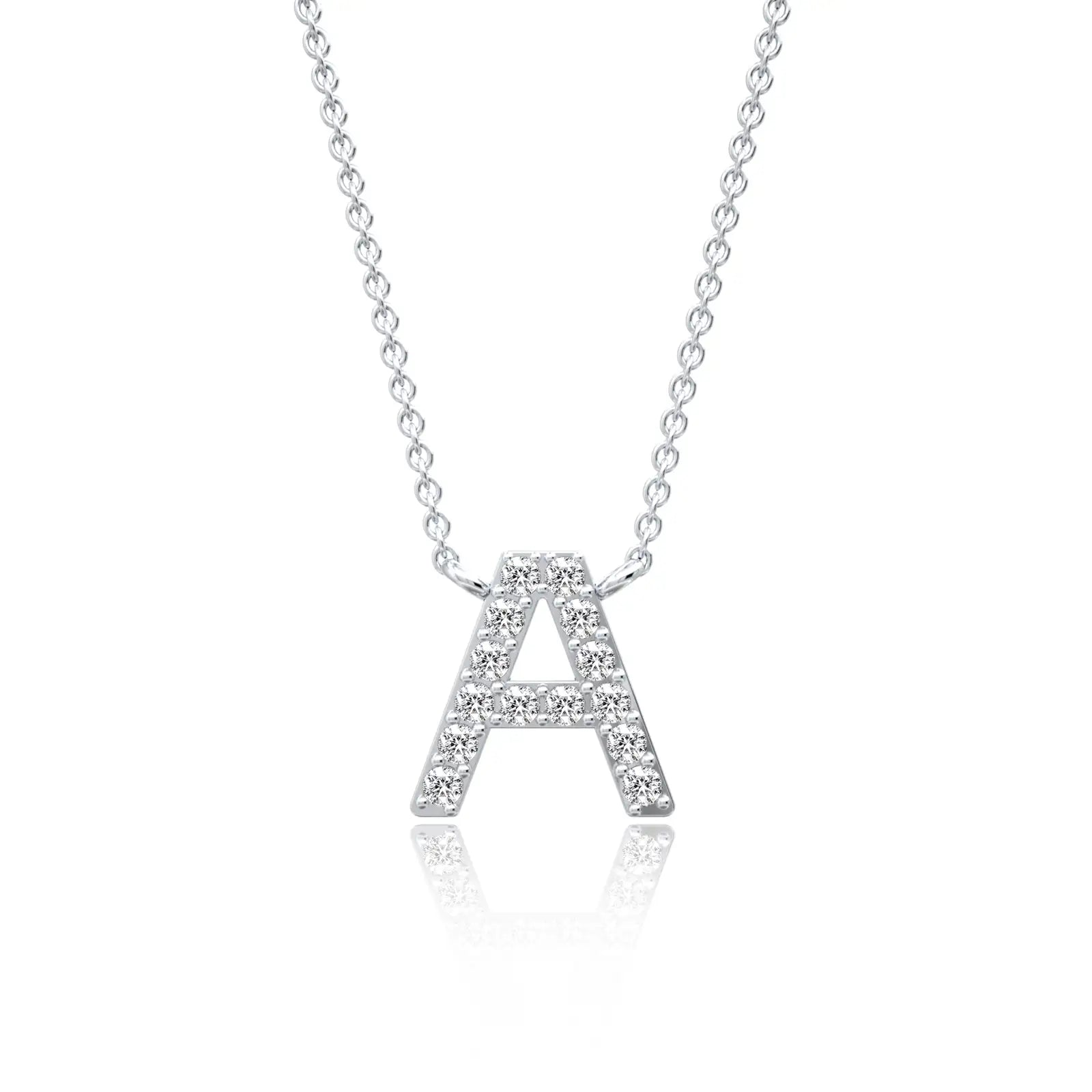 Trending classic style initial a diamond necklace for women