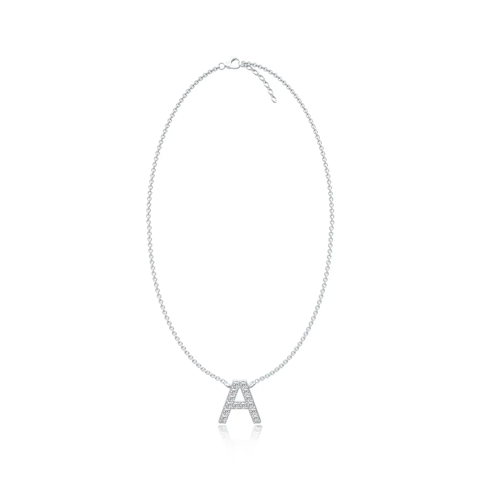 Classic style initial a diamond necklace for pretty girls
