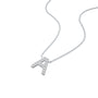 Classic style initial a diamond necklace valentine gift for women
