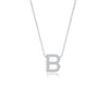 Alphabet b diamond necklace for womem