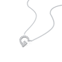 Unique g alphabet diamond pendant necklace
