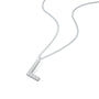 Stylish custom diamond l initial necklace 
