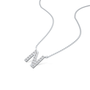 Trending petite n initial diamond necklace