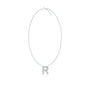 Radiant r alphabet diamond necklace for pretty girls
 