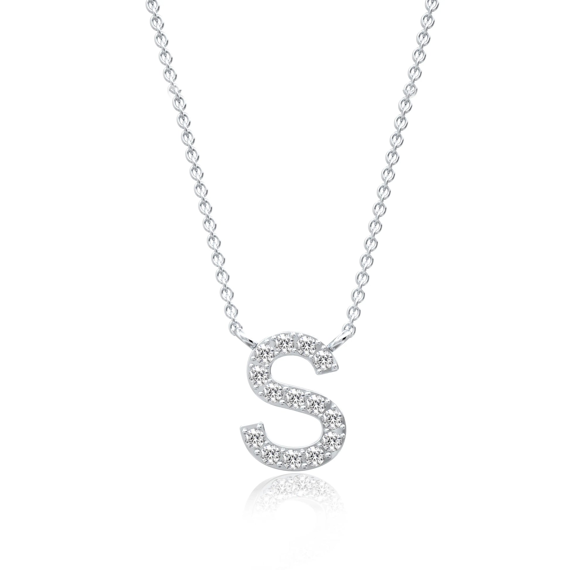 Trending initial s diamond necklace