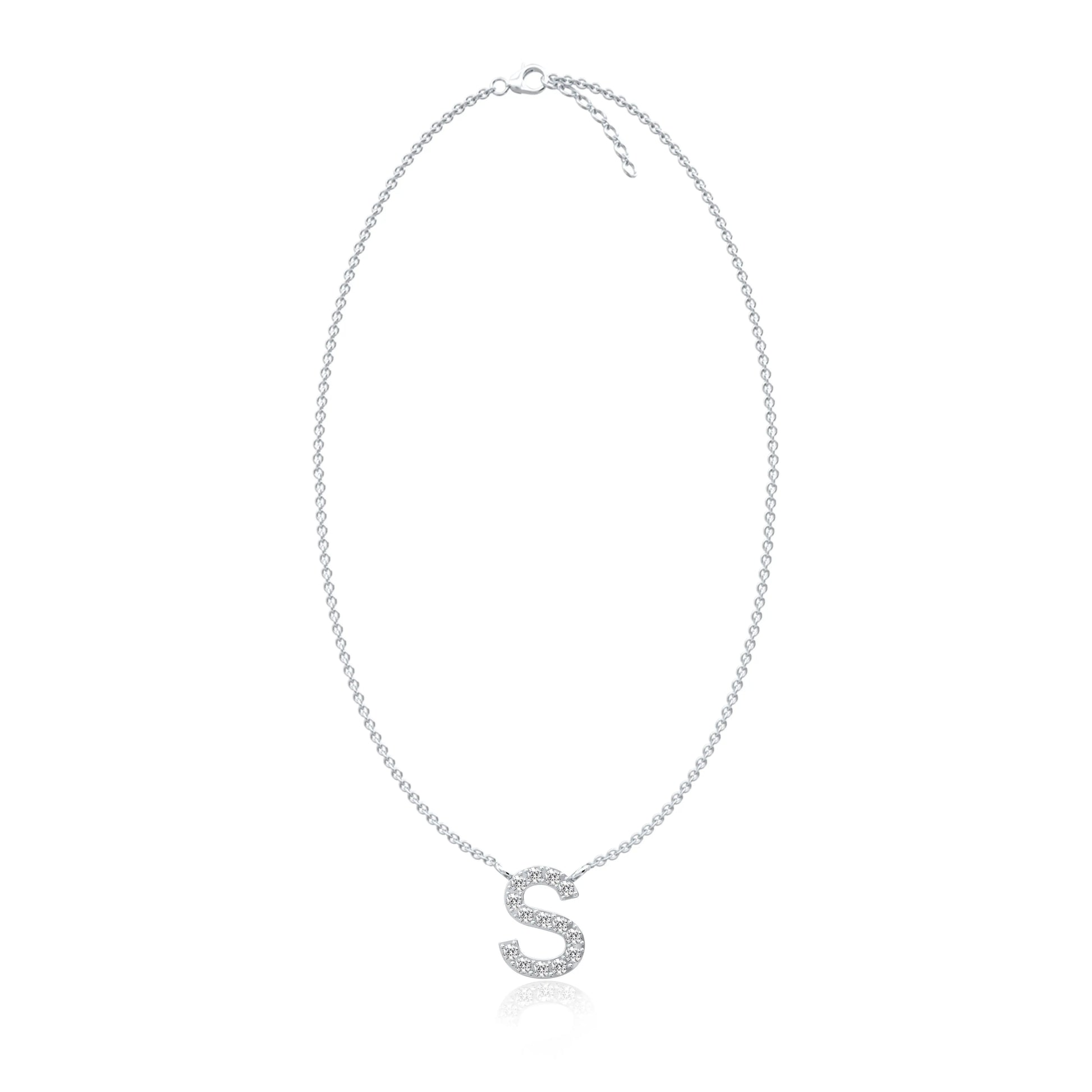 Initial s diamond necklace for pretty girls