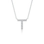 Trendy timeless t Initial diamond necklace