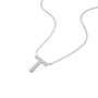 Stylish timeless t Initial diamond necklace for office wear