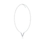 Vivid v diamond initial pendant necklace for pretty girls