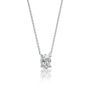 Model image of white gold the classic oval solitaire necklace for women